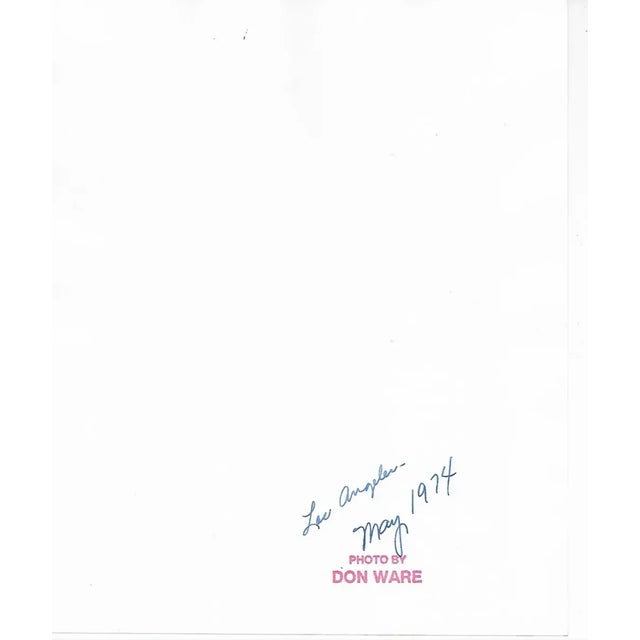 1974 black and white photo by Los Angeles based photographer Don Ware (1921-2006) of downtown LA. Titled, dated and...