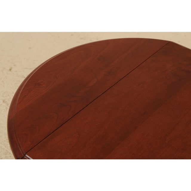 Pair Stickley Cherry Drop Lead Living Room End Tables For Sale - Image 10 of 18