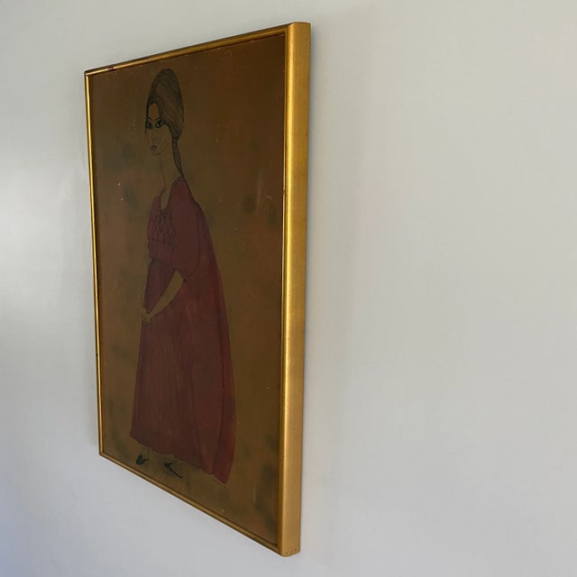 Ink and watercolor study by Iris Brody c. 1960 Iris Brody was a contemporary artist with William Burroughs and others...