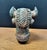 Early 20th Century Stylized Cast Iron Bulls Head For Sale - Image 4 of 7