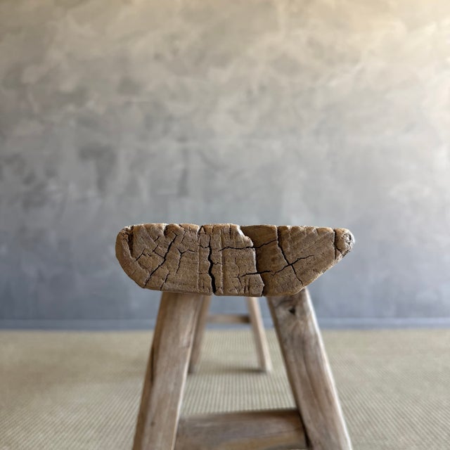 Brown Mid 20th Century Elm Wood Skinny Bench #C10 For Sale - Image 8 of 11