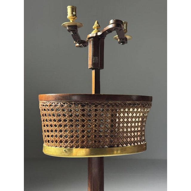 Brown Mahogany Candleholder, 19th Century For Sale - Image 8 of 17