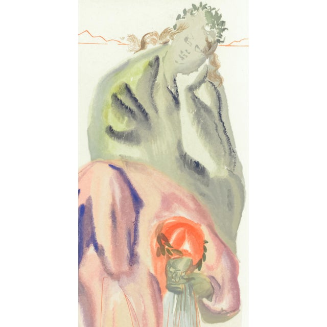 Abstract 1963 Dalí Divine Comedy Engraving Purgatoire Chant 22 "L'Âge D'Or" (The Golden Age) For Sale - Image 3 of 8