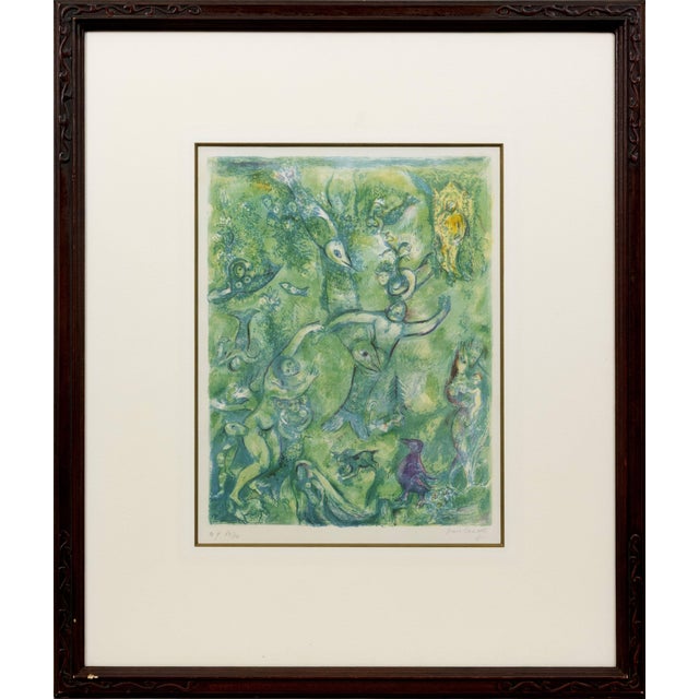 1940s Marc Chagall, Abdullah Discovered before Him\., from the Arabian Nights, 1948, Lithograph For Sale - Image 5 of 5