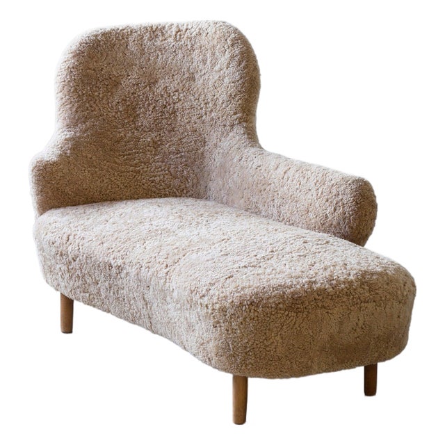 Swedish Modern Chaise Lounge, 1940s For Sale