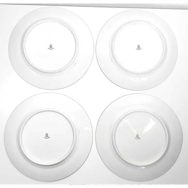 Circa 1935–1955 22k Gold Encrusted Vintage Heinrich & Co. Selb Bavaria Plates- Set of 4 For Sale In Phoenix - Image 6 of 7