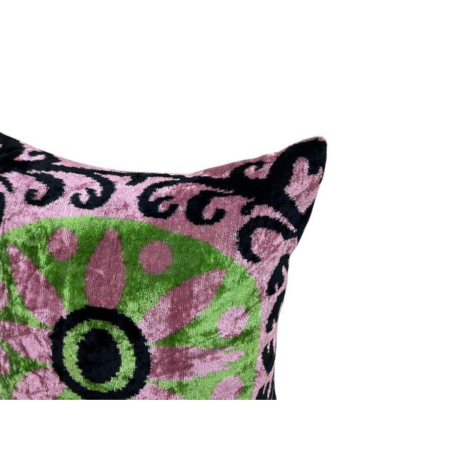 Large Silk Cushion Cover with Mystic Design, 2000s For Sale - Image 4 of 11