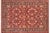 Blue Shabby Chic 1990's Pak-Persian Red/Blue Wool Rug - 6'1'' X 8'10'' For Sale - Image 8 of 9