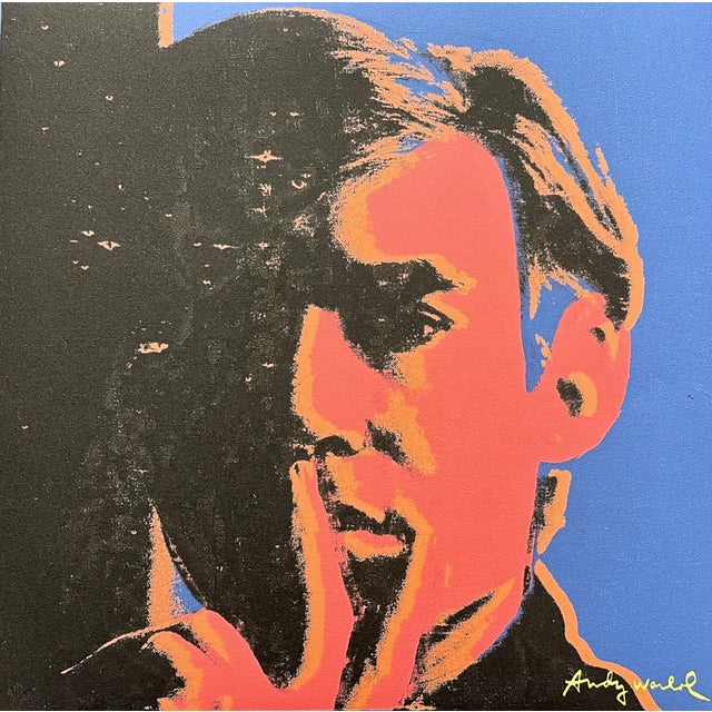 After Andy Warhol, Self Portrait Blue-Red, 1980s, Print For Sale