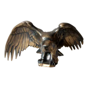 Vintage Brass Eagle Statue