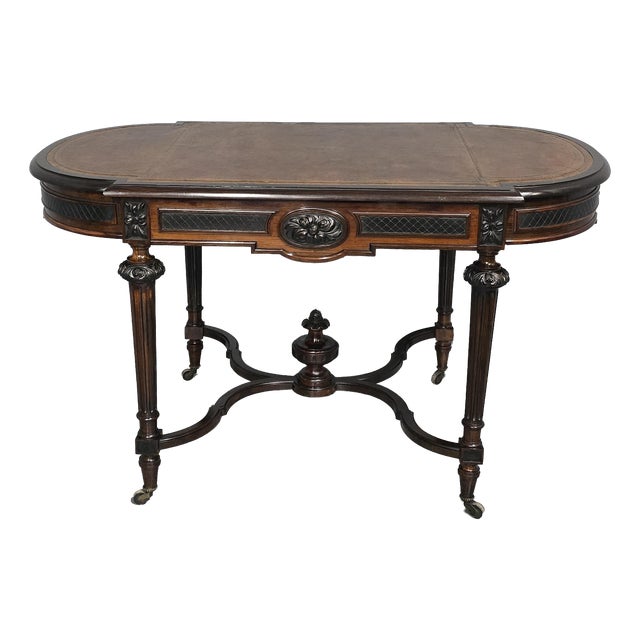 Library Desk or Side Table, 1850s For Sale