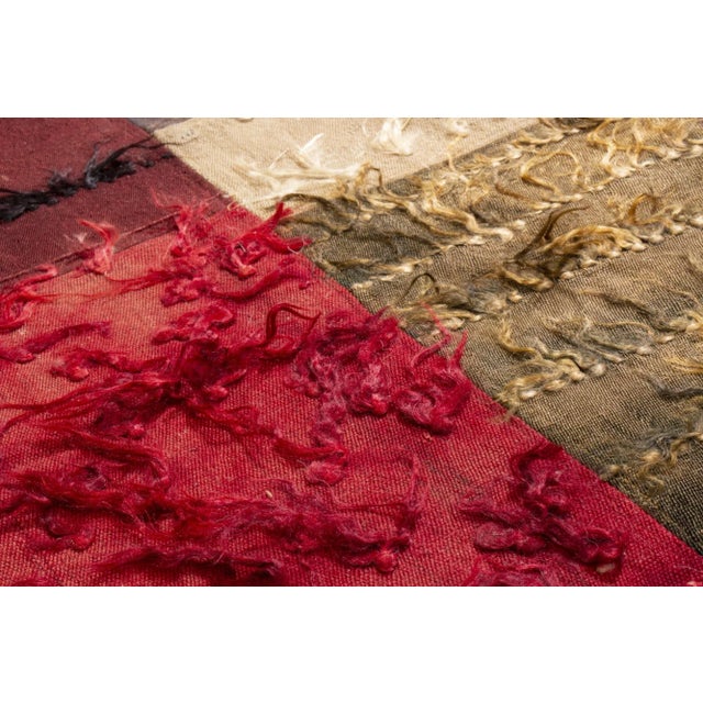 Contemporary Vintage Midcentury Tulu Red and Multi-Color Wool Rug by Rug & Kilim For Sale - Image 3 of 5