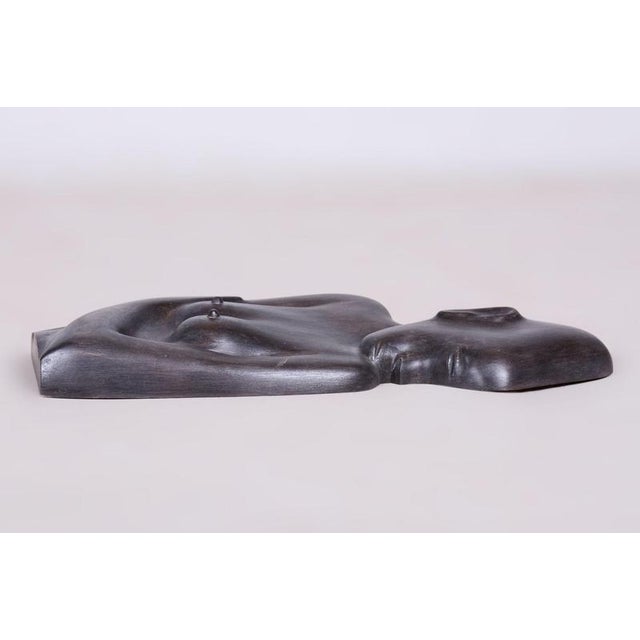 Vintage African Wall Decor in Lacquered Ebony, 1920s For Sale - Image 6 of 9