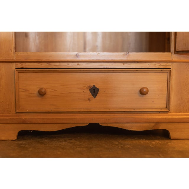 Early 20th Century Early 20th Century Pine Wardrobe For Sale - Image 5 of 9