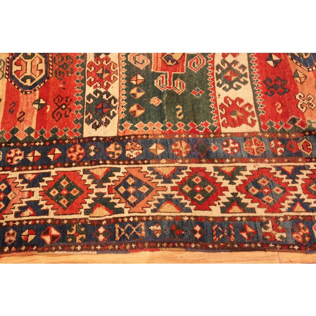 Late 19th Century Nazmiyal Collection Antique Caucasian Kazak Rug For Sale - Image 5 of 7