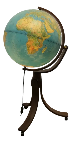 Large Mid-Century Italian Terrestrial Globe by Ricoscope, 1960s