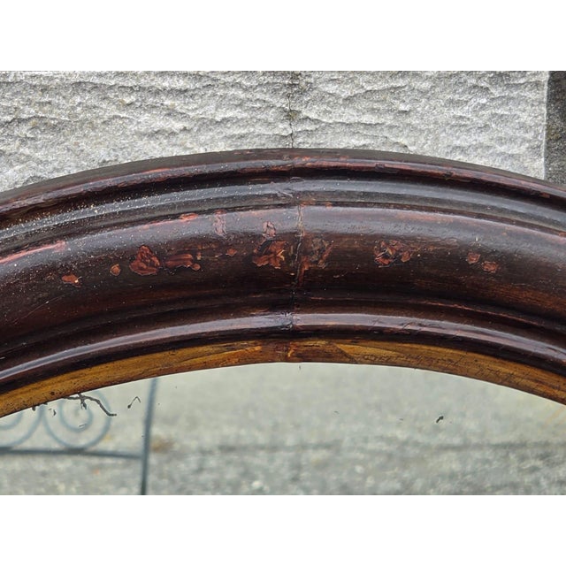 19th Century Victorian Walnut, American Made Mirror Original Paint. For Sale - Image 14 of 17
