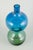 Scandinavian studio glass Large art glass vase, 1970s. Mouth-blown Scandinavian studio glass with a graduated colour...