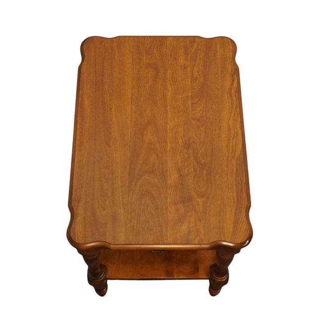 Ethan Allen Ethan Allen Heirloom Nutmeg Maple Colonial Early American 18" Accent End Table 10-8444p For Sale - Image 4 of 12