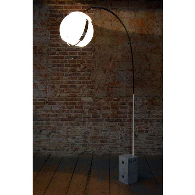 Mid-Century Floor Lamp in Chrome and Marble from Guzzini, Italy, 1960s For Sale - Image 11 of 13