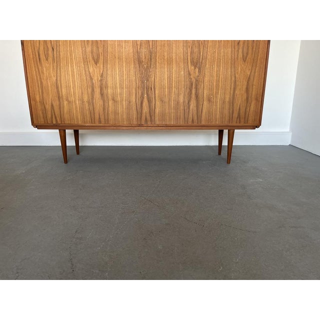 Model 19 High Sideboard in Teak with Sliding Doors by Gunni Omann for Omann Jun, 1960s For Sale - Image 12 of 18
