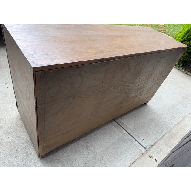 Vintage Mid-Century Mengel Credenza / Media Cabinet Solid Wood For Sale - Image 10 of 10