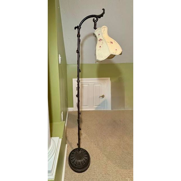 Add a touch of botanical elegance and warmth to your space with this exquisite vintage bridge floor lamp. Perfect for...