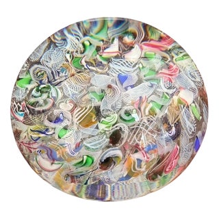 Antique Baccarat Scramble Millefiori Paperweight, France, 1845 For Sale