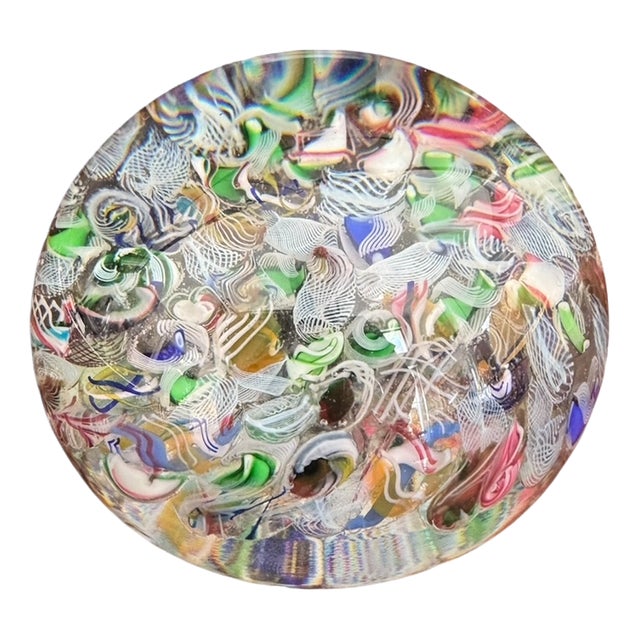 Antique Baccarat Scramble Millefiori Paperweight, France, 1845 For Sale