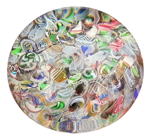 Antique Baccarat Scramble Millefiori Paperweight, France, 1845