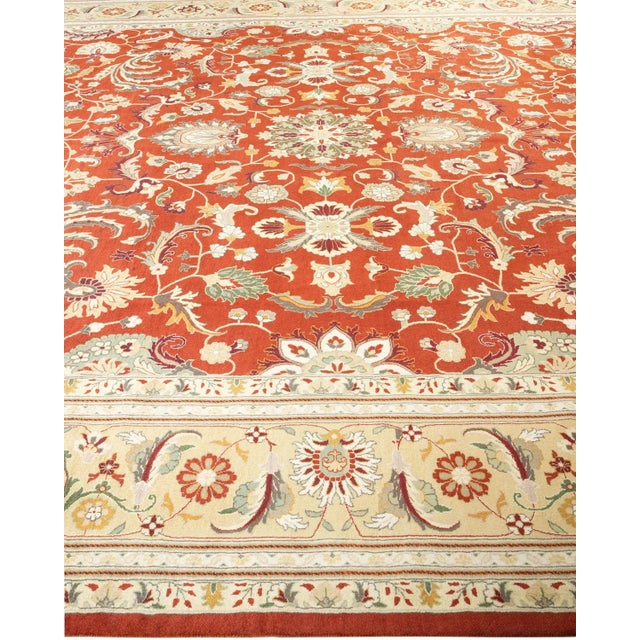 Solo Rugs Mogul, One-of-a-Kind Hand-Knotted Area Rug in Orange, 10' 0" x 14' 2" For Sale - Image 4 of 8