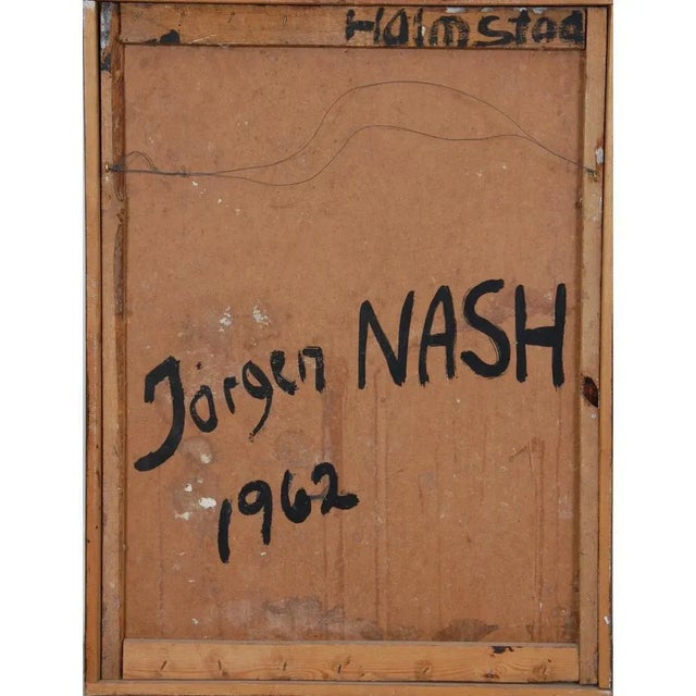 Jørgen Nash, Halmstad. Sign. Jørgen Nash 62. Oil on Plate. 85 x 62. Appears in frame