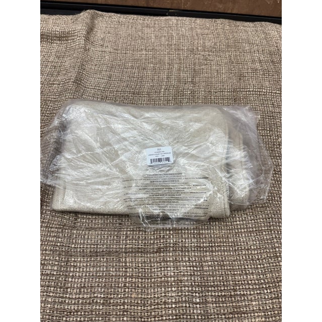 Rh Restoration Hardware Custom Italian Pietro Solid Piped Lumbar Pillow Cover For Sale - Image 12 of 17
