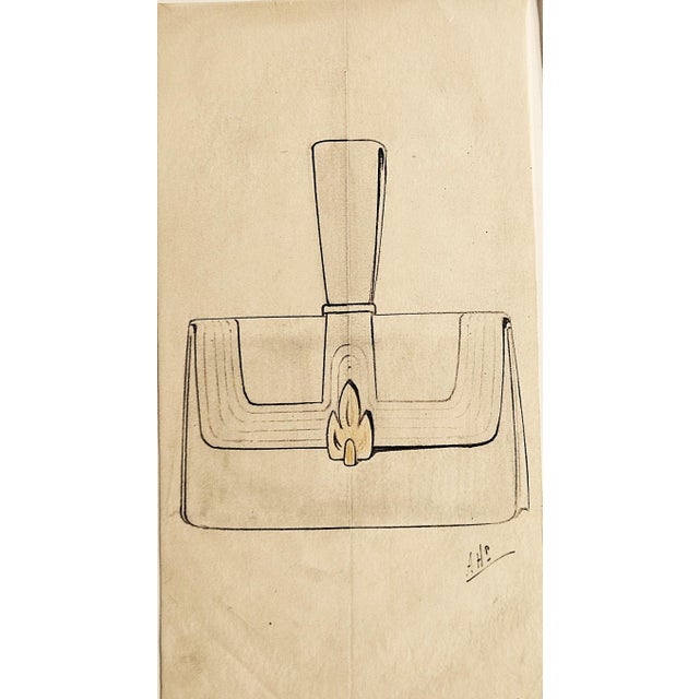 RARE RARE PAIR! This is a set of 2 original, vintage, French, haute couture, 1930’s pocketbook/purse fashion design...