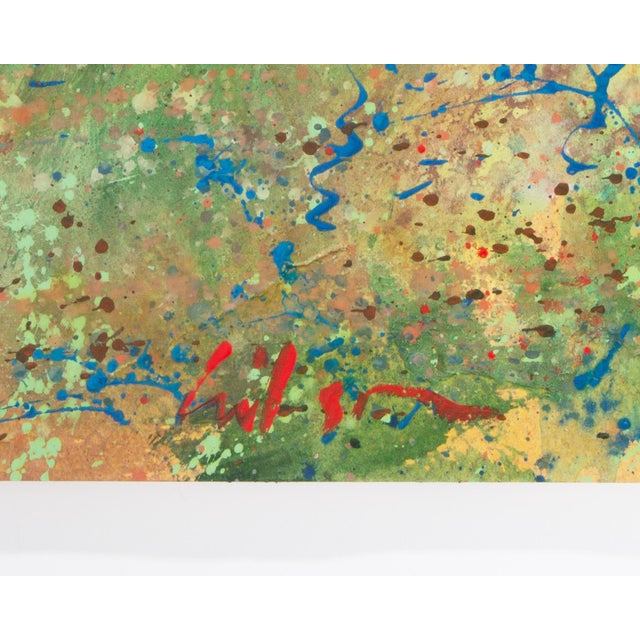 1980s Abstract Acrylic Landscape by Harry Hilson For Sale In Indianapolis - Image 6 of 7