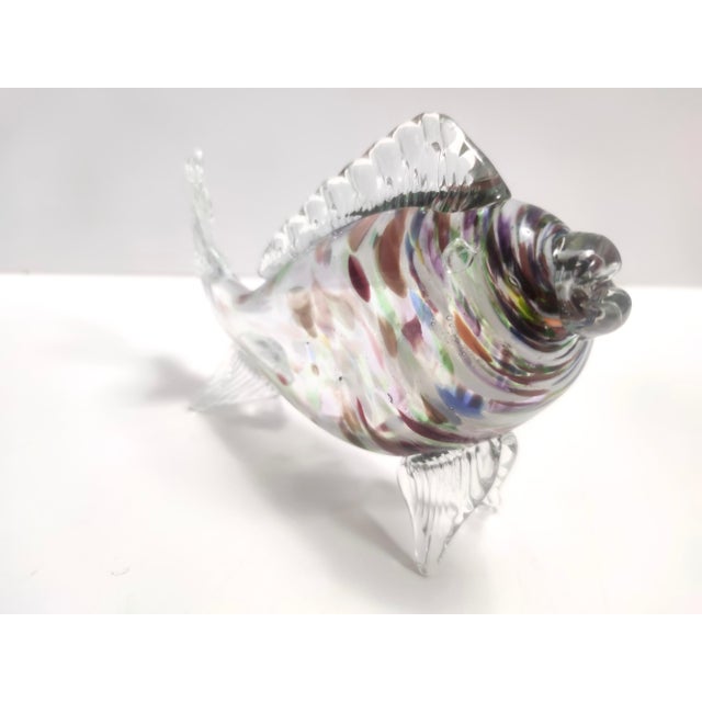 Vintage Murano Glass Fish Figurine attributed to Fratelli Toso, Italy, 1950s For Sale - Image 11 of 14