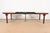Michael Taylor for Baker Furniture Mid-Century Modern Burled Walnut Extension Dining Table, Newly Refinished For Sale In South Bend - Image 6 of 12