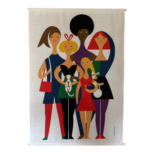Colorful Alexander Girard, “Girls” Environmental Enrichment Panel
