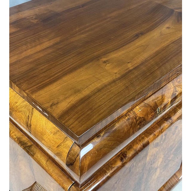 Brown Art Deco Walnut Sideboard, Bohemia, 1930s For Sale - Image 8 of 14