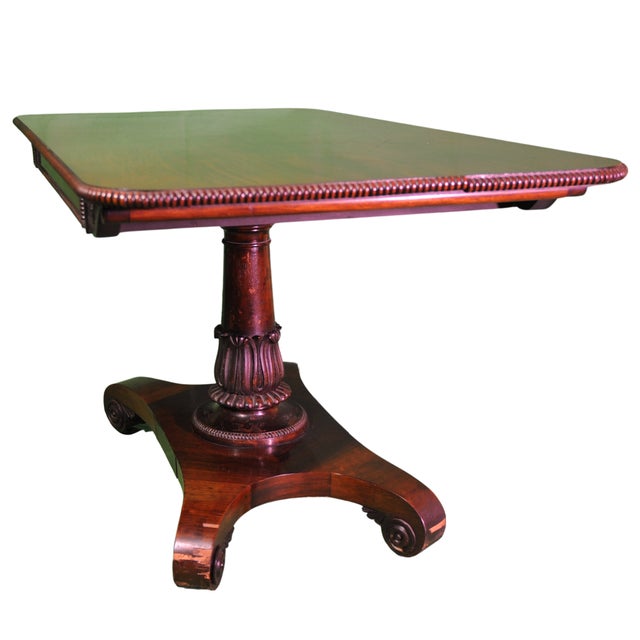 Hollywood Regency Regency Rosewood Card Table, 1840 For Sale - Image 3 of 11