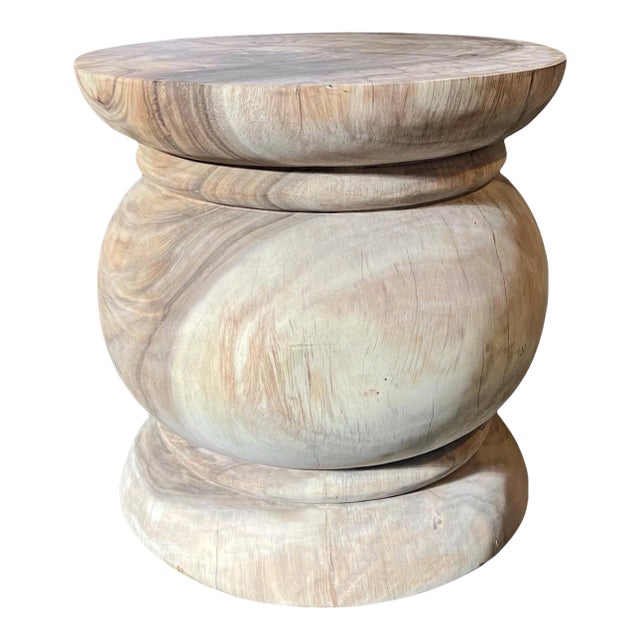 Acacia Sola Side Table For Sale