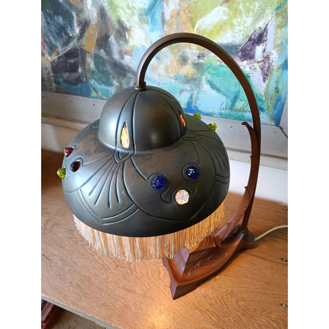 Wiener Secession Table Lamp, 1890s For Sale - Image 6 of 18