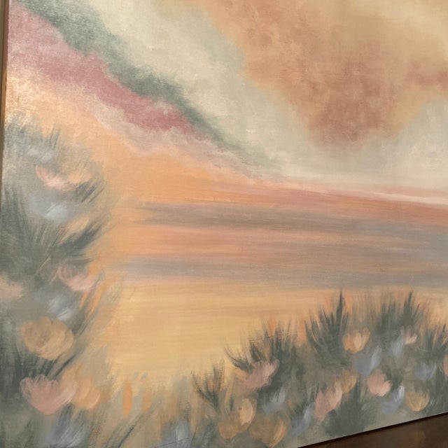 Minimalistic abstract landscapes with a luminous colors help invite warm and welcoming thoughts! A beautiful landscape...