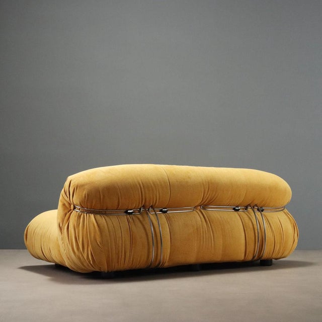 Yellow Soriana Sofa by Afra and Tobia Scarpa for Cassina For Sale - Image 8 of 10