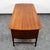 Mid Century Danish Modern Desk Executive Walnut 6 Drawer Locking Cabinet Wood For Sale - Image 4 of 10