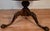 Chippendale 1900s Vanleigh Co. Ny English Chippendale Mahogany & Leather Top Round Center Table / Hall Table For Sale - Image 3 of 17