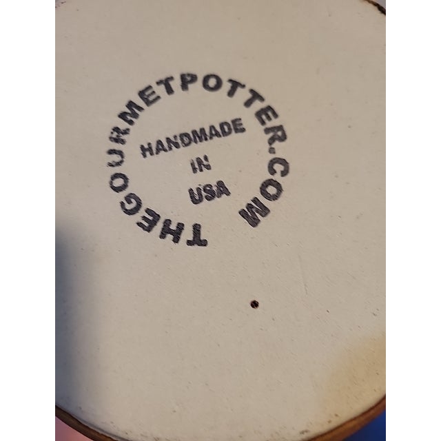 Gourmet Studio Pottery Chip Dip Serving Crock For Sale - Image 12 of 12