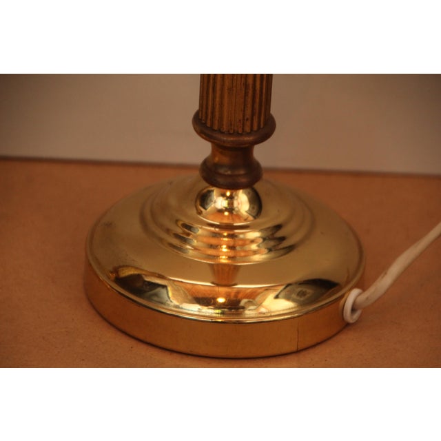 Minimalist Gilt Table Lamps, 1970s, Set of 2 For Sale - Image 13 of 16