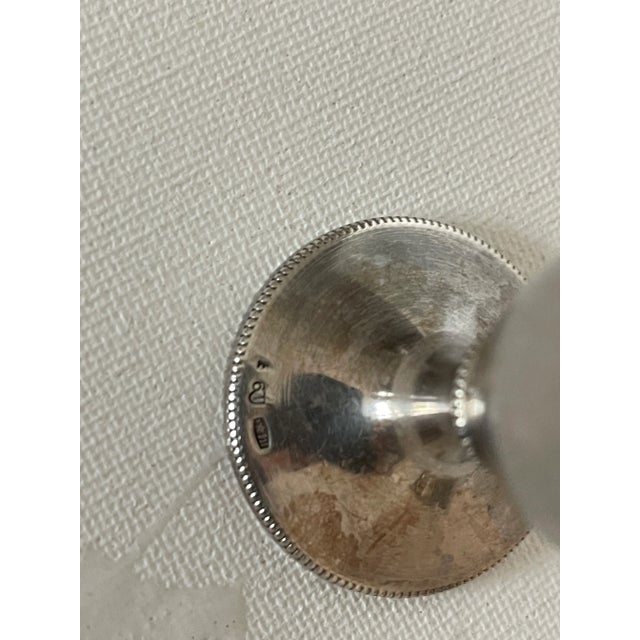 Traditional Judaica Silver Small Kiddish Cup Shot Cup For Sale - Image 3 of 3