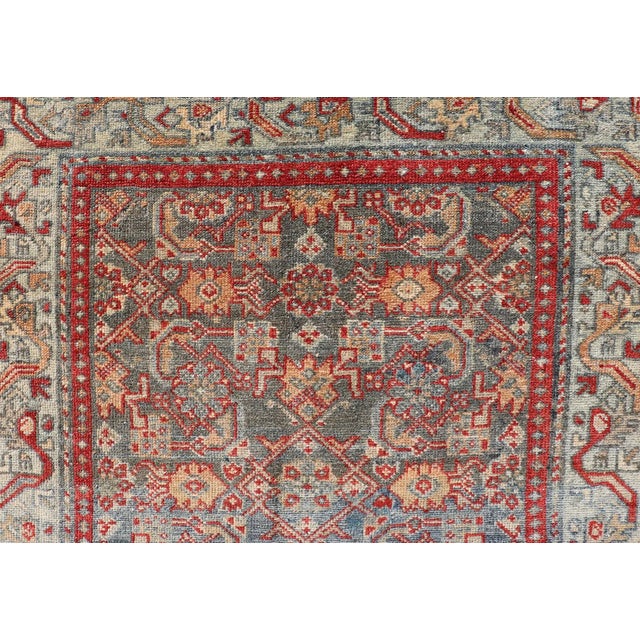 Antique Persian Malayer Rug With Colorful All-Over Geometric Design 2'8 X 4'7 For Sale In Atlanta - Image 6 of 10